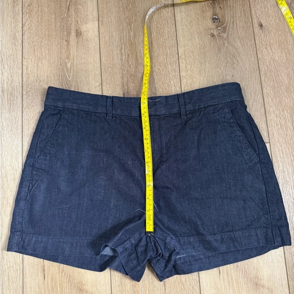 Ann Taylor Loft High Rise Dark Wash Blue Denim Jean Shorts Women 31/12